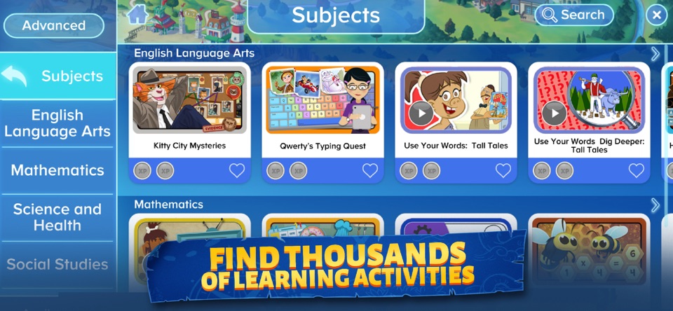 Adventure Academy in use