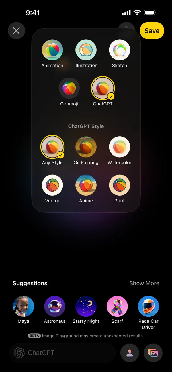 Apple Image Playground — additional view 1
