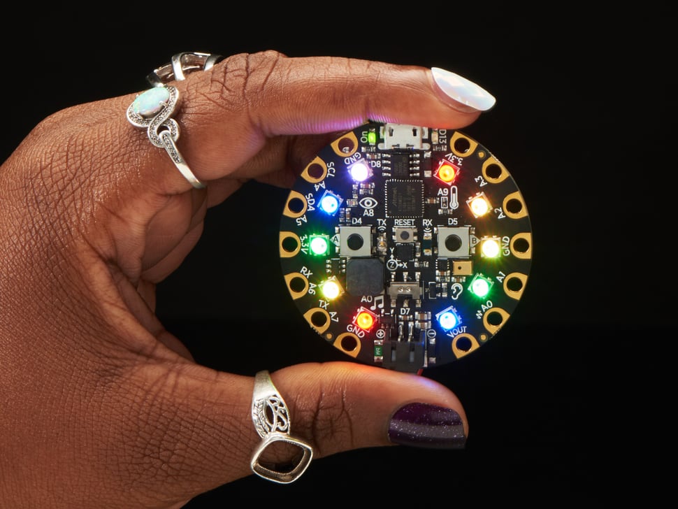 Adafruit Circuit Playground in use