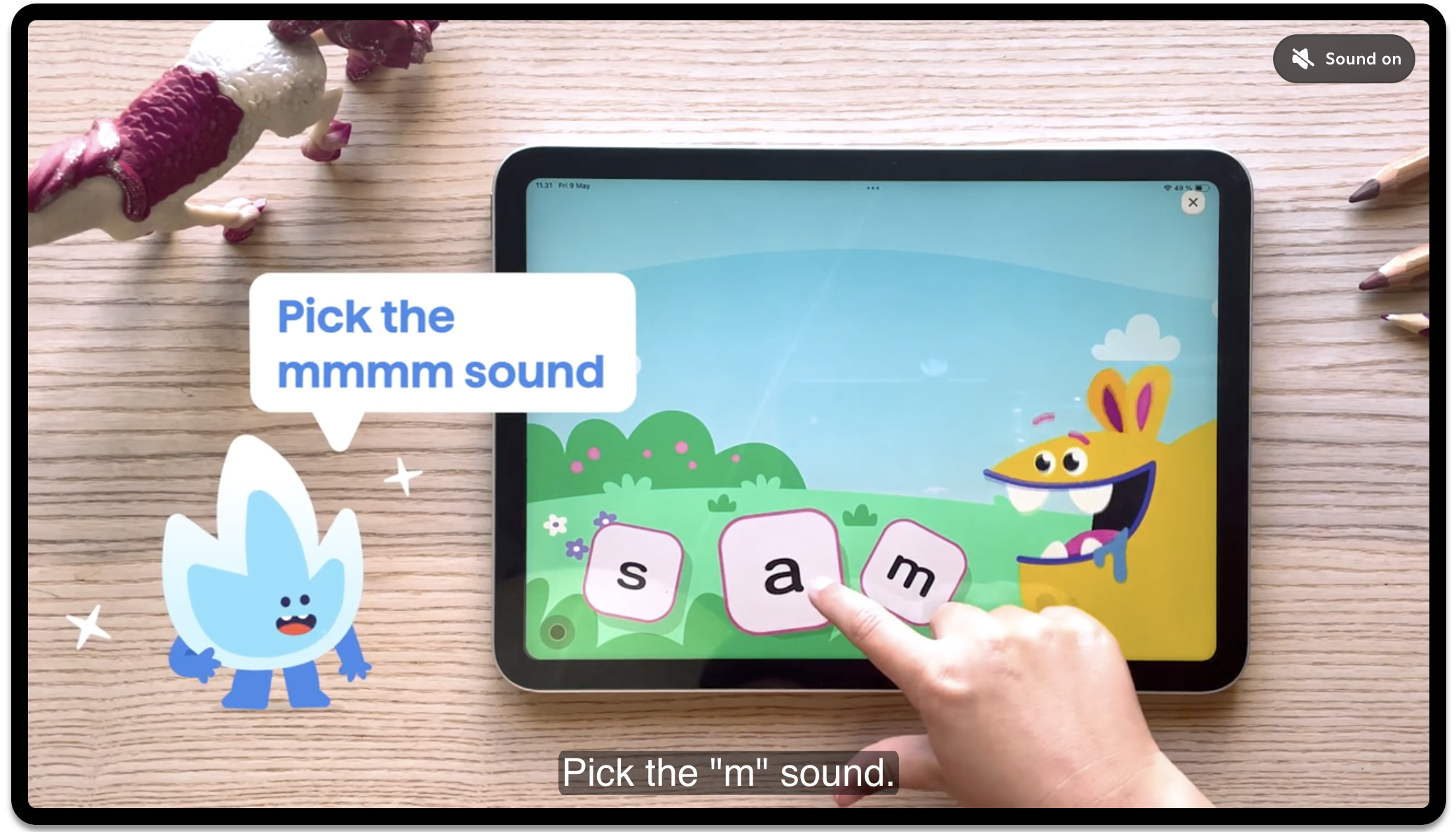 Dojo Sparks AI reading coach with speech recognition for early readers
