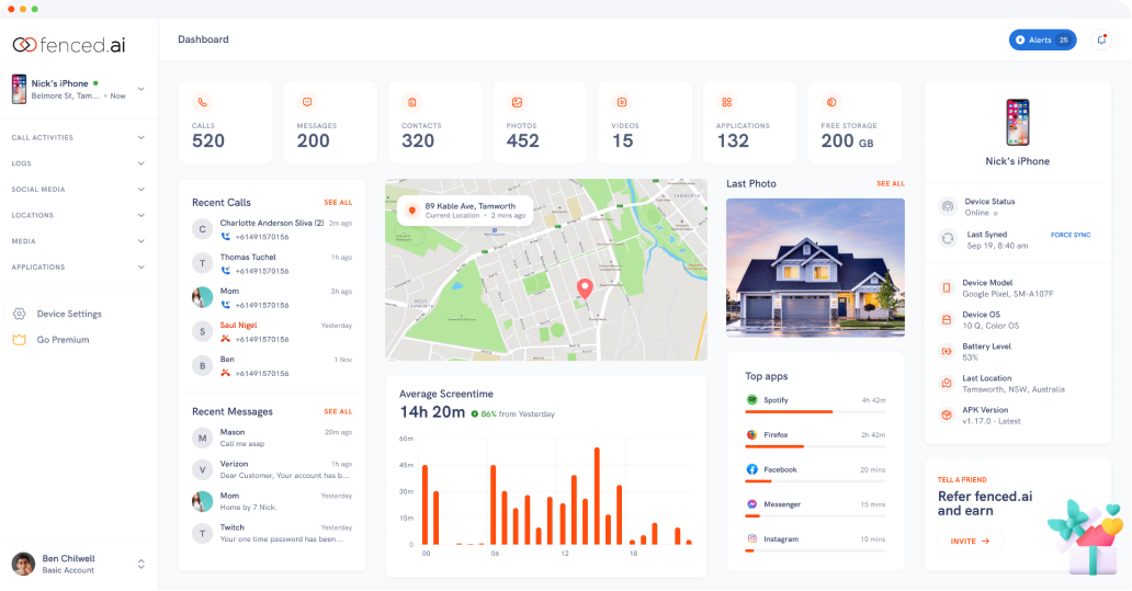 Fenced.ai in use