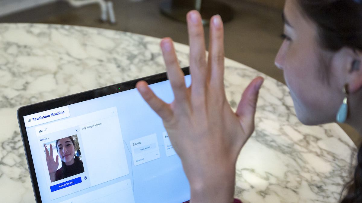 Google Teachable Machine in use