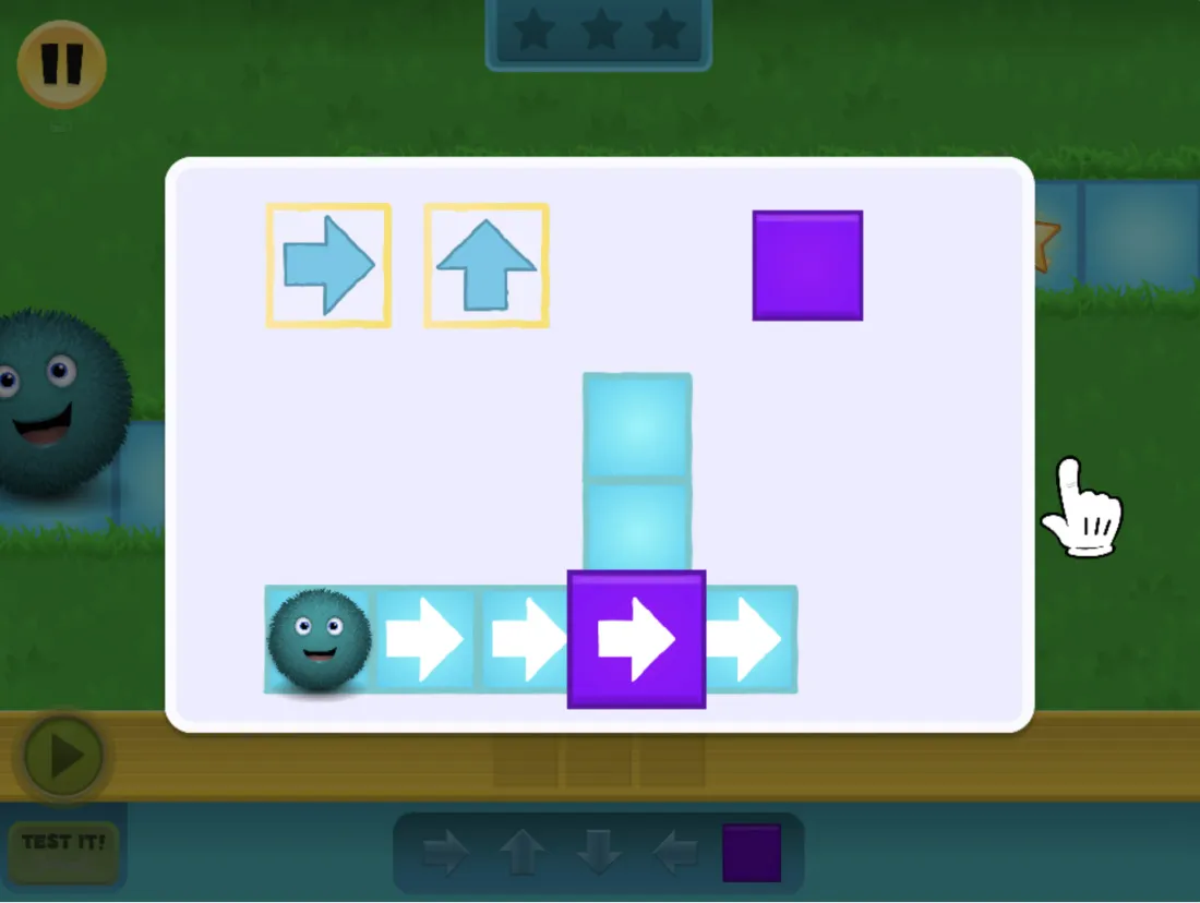 Kodable (AI hints) in use