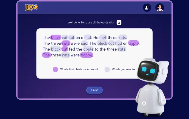 Luca AI reading tutor
