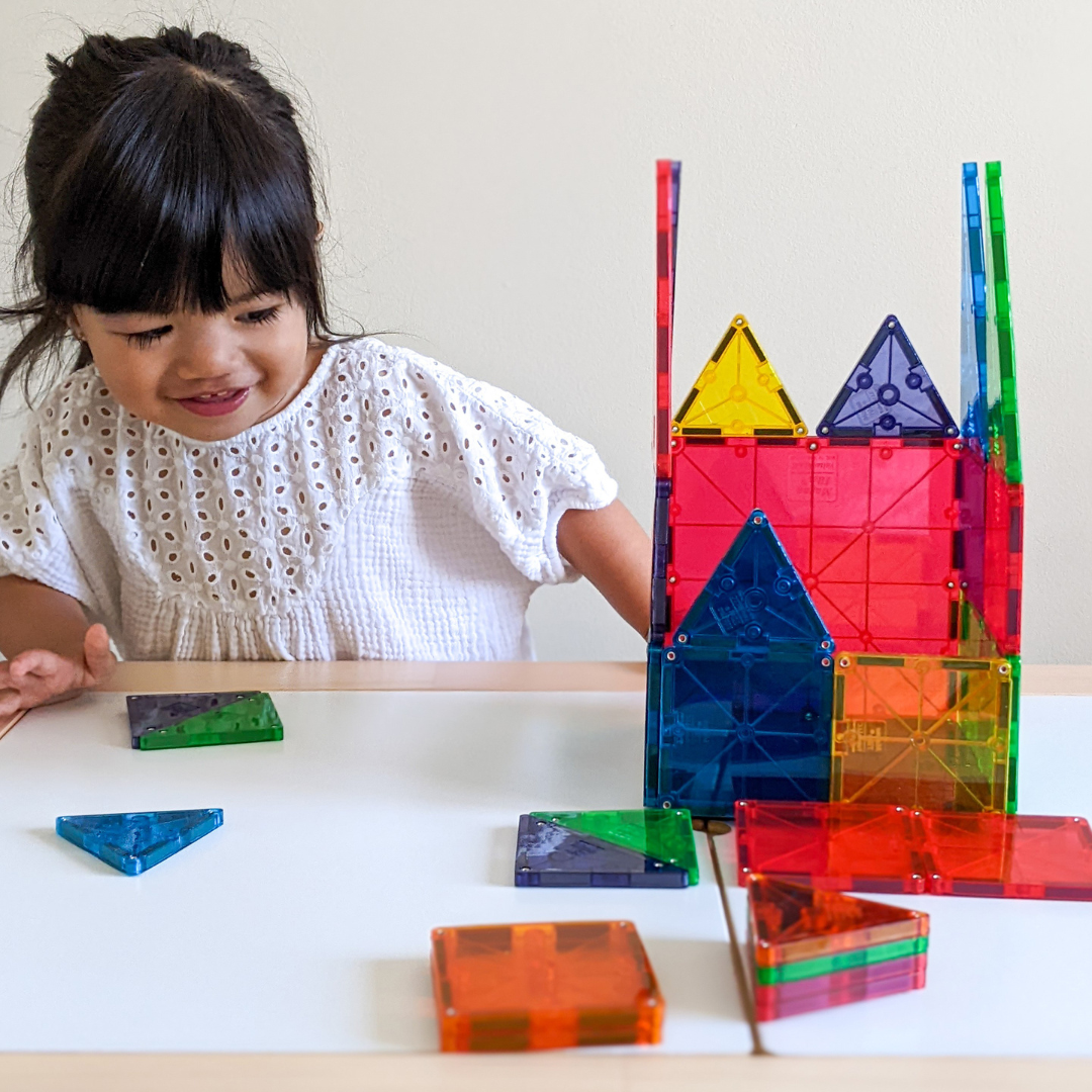 Magna-Tiles in use