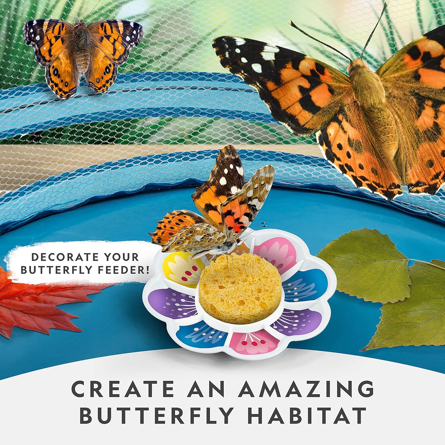 National Geographic Butterfly Garden in use