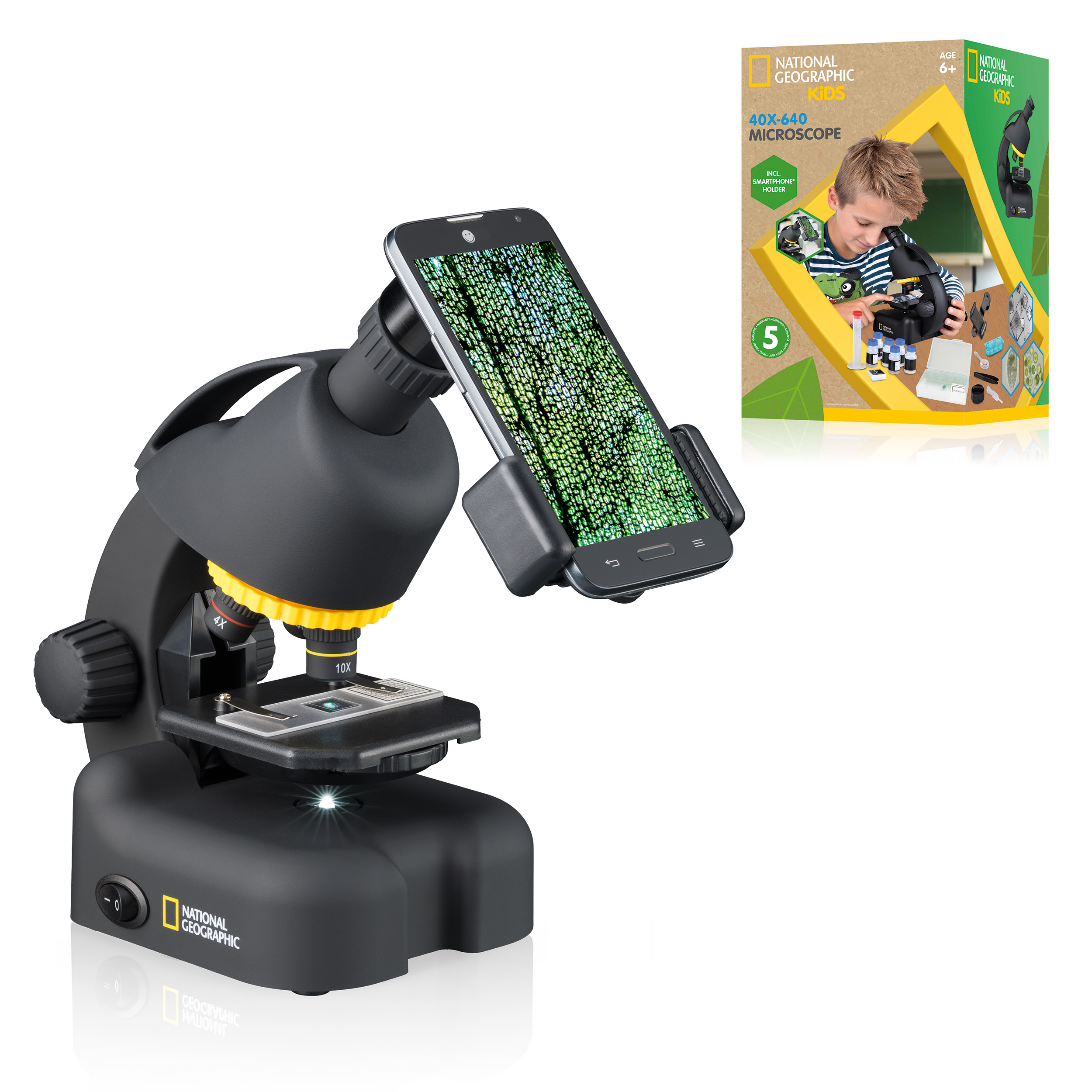 National Geographic Kids Microscope in use