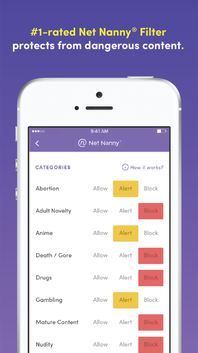 Net Nanny (AI) in use