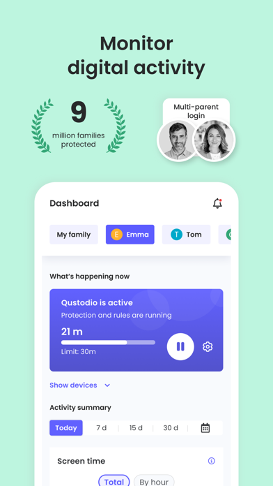 Qustodio (AI features) in use