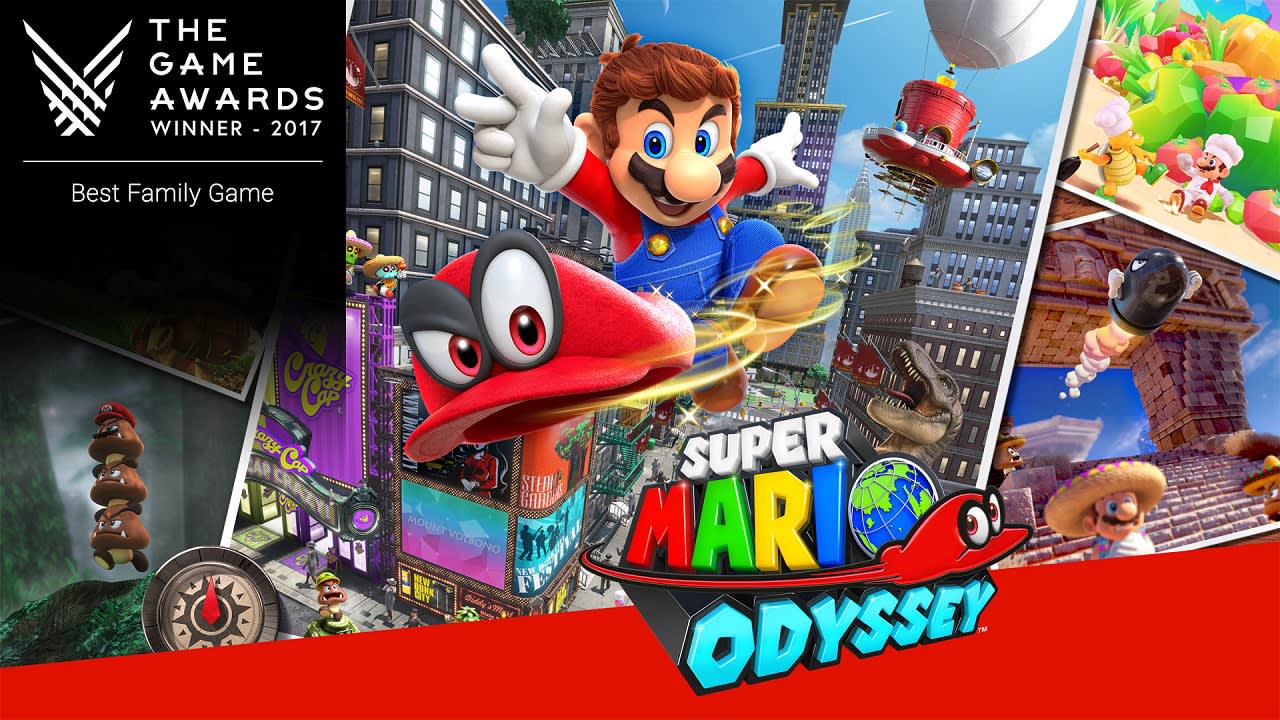 Super Mario Odyssey in use